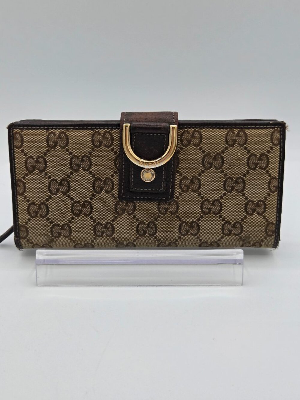 Gucci Abbey GG Canvas Continental Wallet | Dark Brown | 2007 | Complete Set